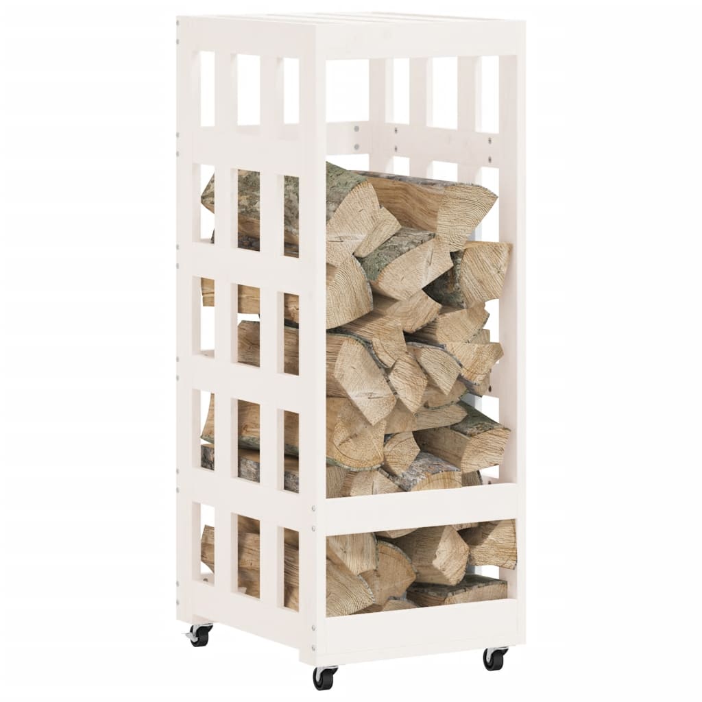 8720845433468_g_en_hd_1 vidaXL Log Holder with Wheels White 40x49x110 cm Solid Wood Pine - Image 3