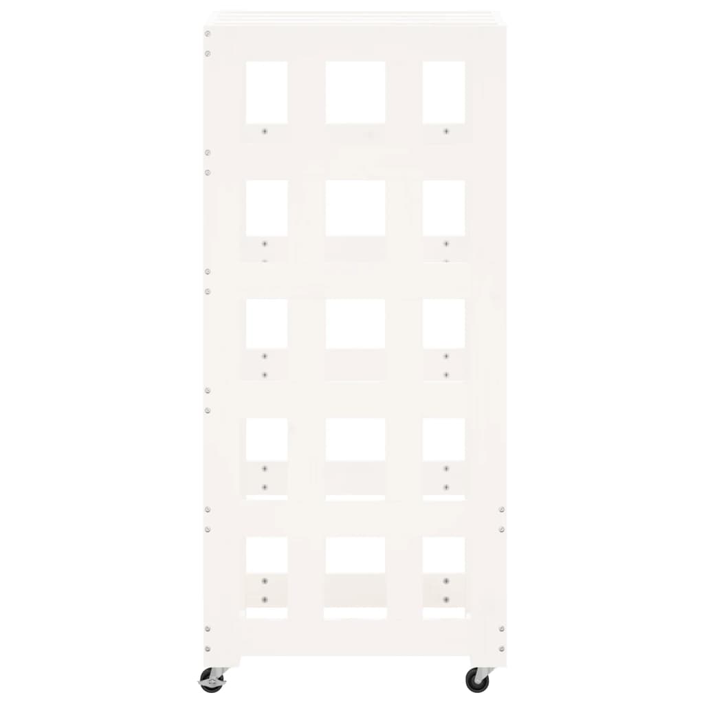 8720845433468_g_en_hd_4 vidaXL Log Holder with Wheels White 40x49x110 cm Solid Wood Pine - Image 6