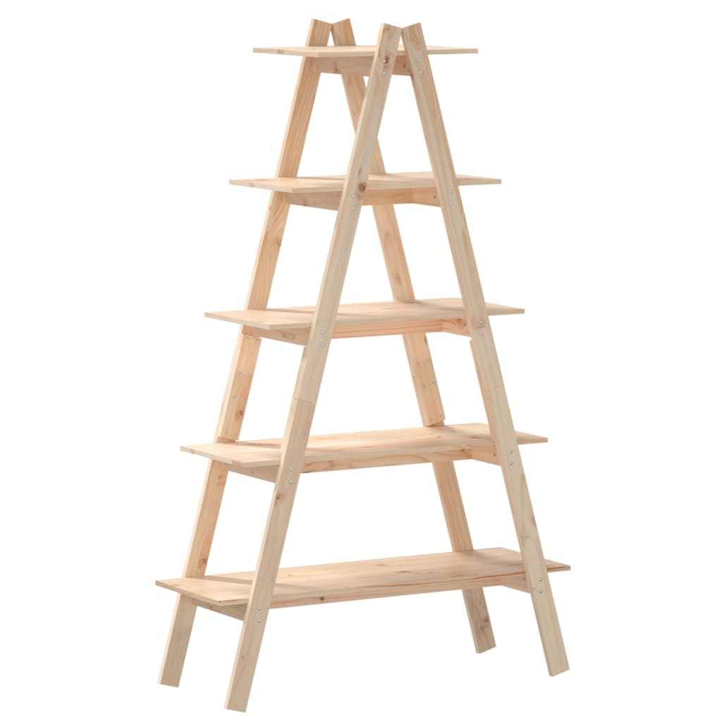 8720845433499_a_en_hd_1 vidaXL 5-Tier Shelf A-shape 110x40x180.5 cm Solid Wood Pine - Image 2