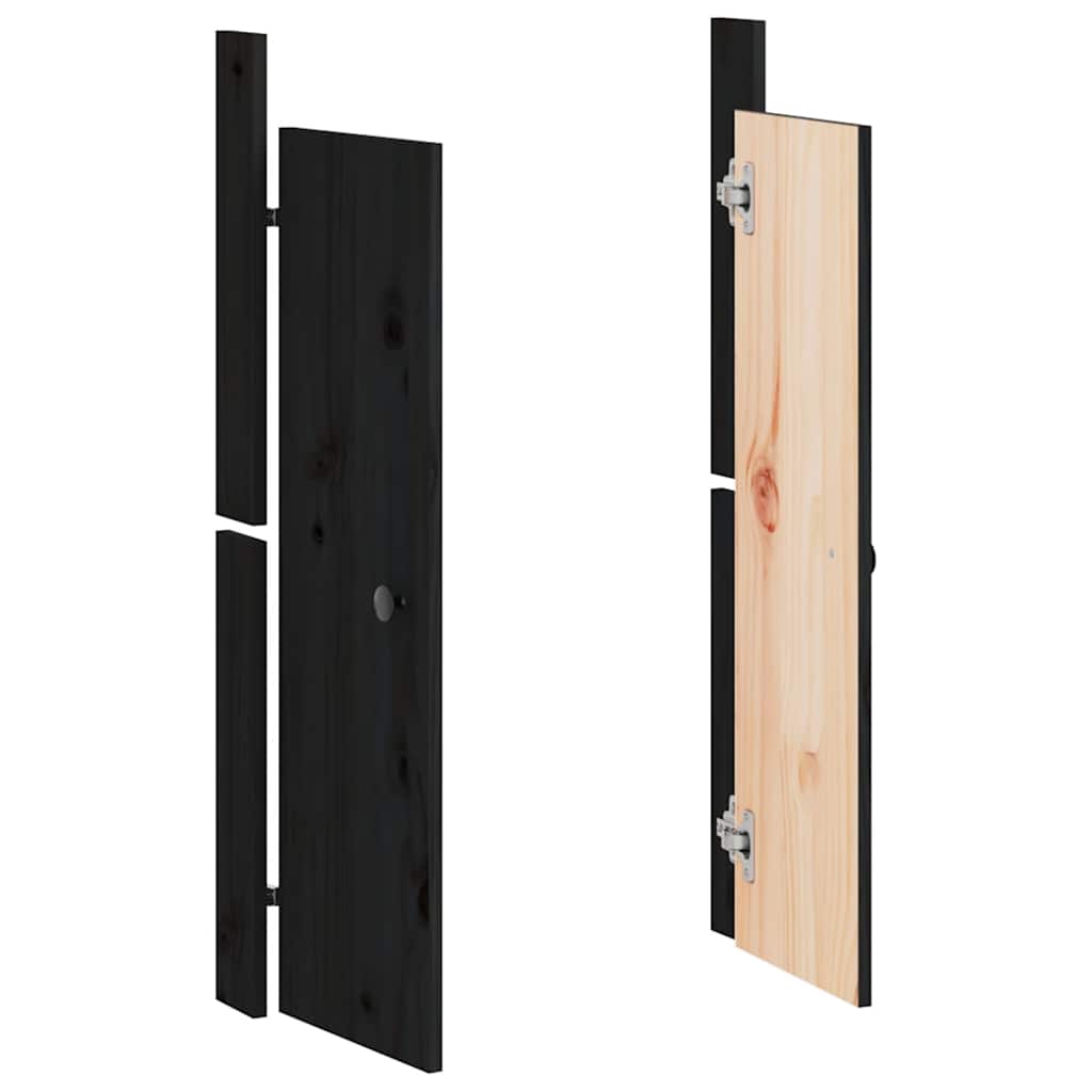 8720845433796_g_en_hd_1 vidaXL Outdoor Kitchen Doors Black 50x9x82 cm Solid Wood Pine - Image 3