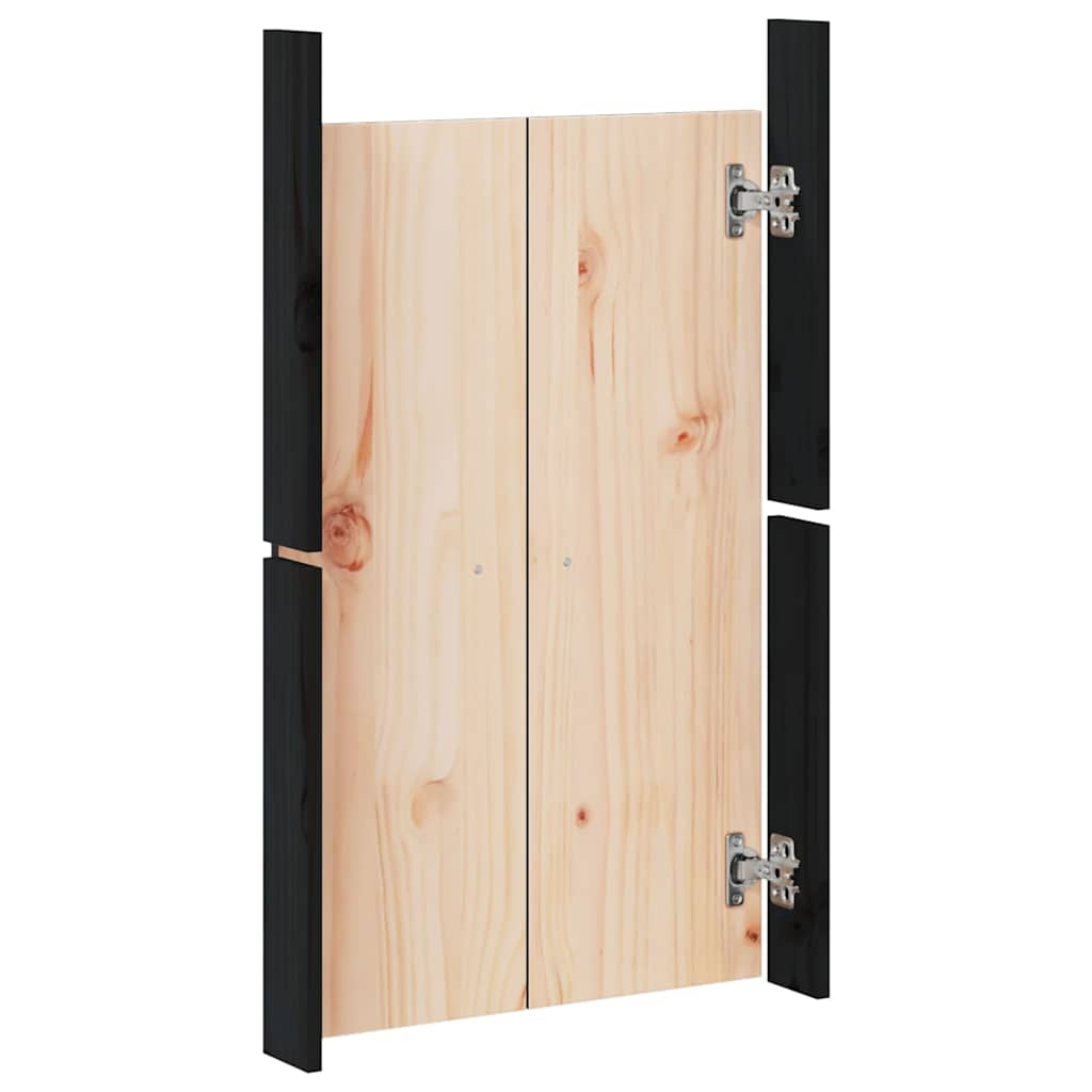 8720845433796_g_en_hd_4 vidaXL Outdoor Kitchen Doors Black 50x9x82 cm Solid Wood Pine - Image 6