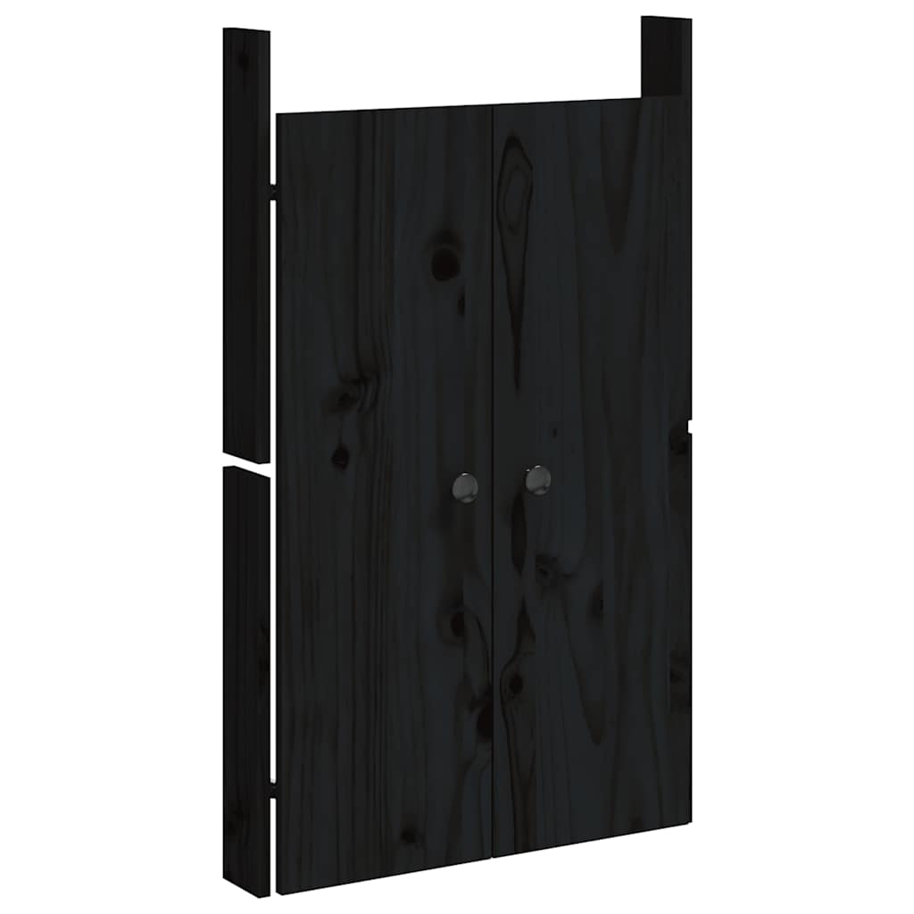 8720845433802_g_en_hd_1 vidaXL Outdoor Kitchen Doors 2 pcs Black 50x9x82 cm Solid Wood Pine - Image 3