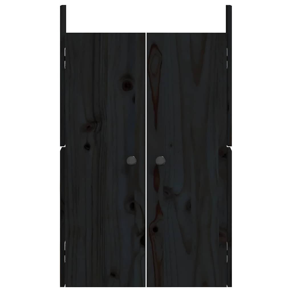 8720845433802_g_en_hd_3 vidaXL Outdoor Kitchen Doors 2 pcs Black 50x9x82 cm Solid Wood Pine - Image 5