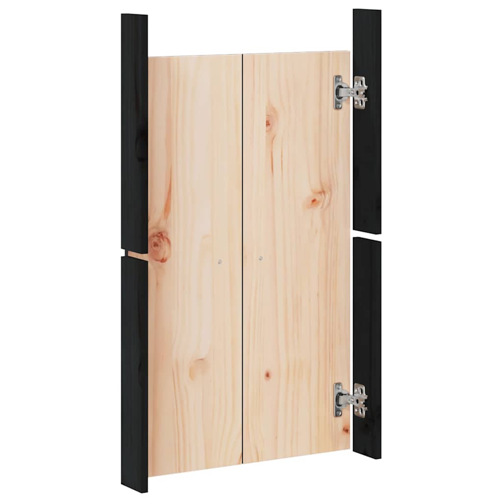 8720845433802_g_en_hd_5 vidaXL Outdoor Kitchen Doors 2 pcs Black 50x9x82 cm Solid Wood Pine - Image 7