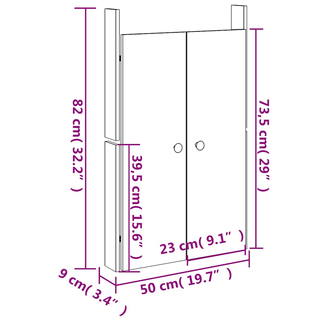 8720845433802_g_en_hd_8 vidaXL Outdoor Kitchen Doors 2 pcs Black 50x9x82 cm Solid Wood Pine - Image 10