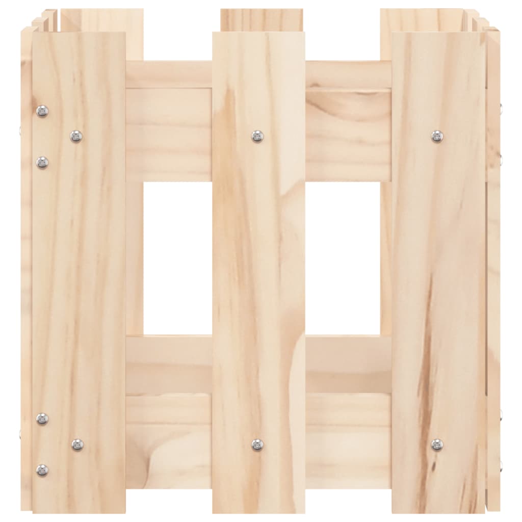 8720845433932_g_en_hd_3 vidaXL Garden Planter with Fence Design 30x30x30 cm Solid Wood Pine - Image 5