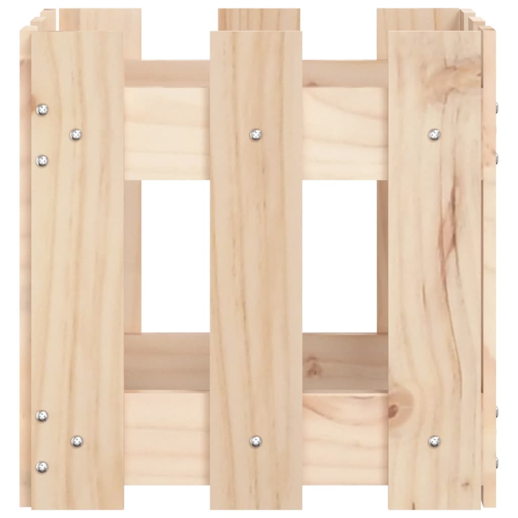 8720845433932_g_en_hd_4 vidaXL Garden Planter with Fence Design 30x30x30 cm Solid Wood Pine - Image 6