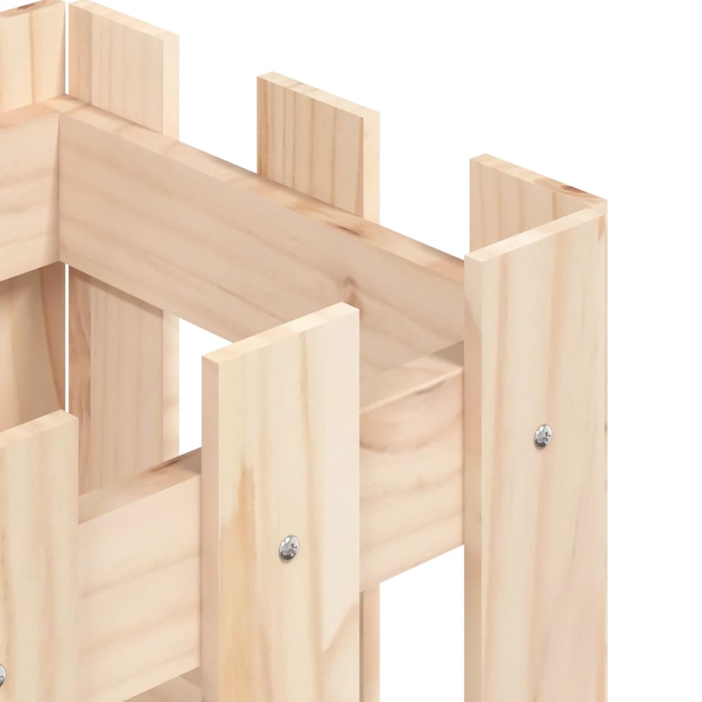 8720845433932_g_en_hd_5 vidaXL Garden Planter with Fence Design 30x30x30 cm Solid Wood Pine - Image 7