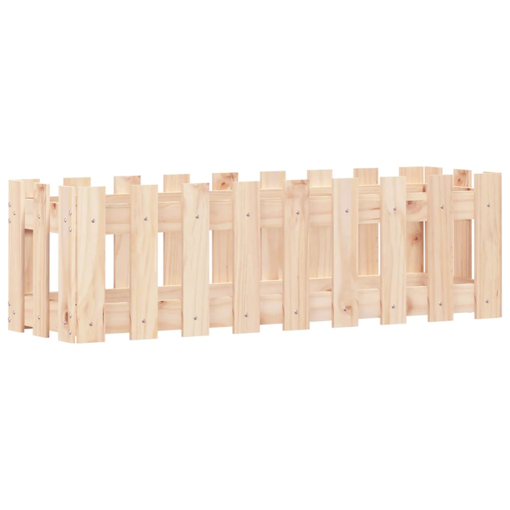 8720845434236_a_en_hd_1 vidaXL Garden Raised Bed with Fence Design 100x30x30 cm Solid Wood Pine - Image 2