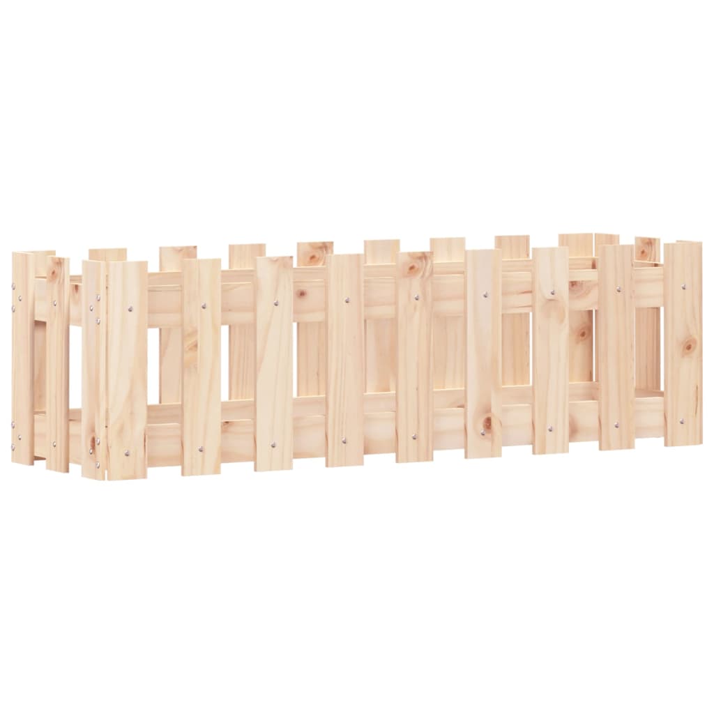 8720845434236_g_en_hd_2 vidaXL Garden Raised Bed with Fence Design 100x30x30 cm Solid Wood Pine - Image 4