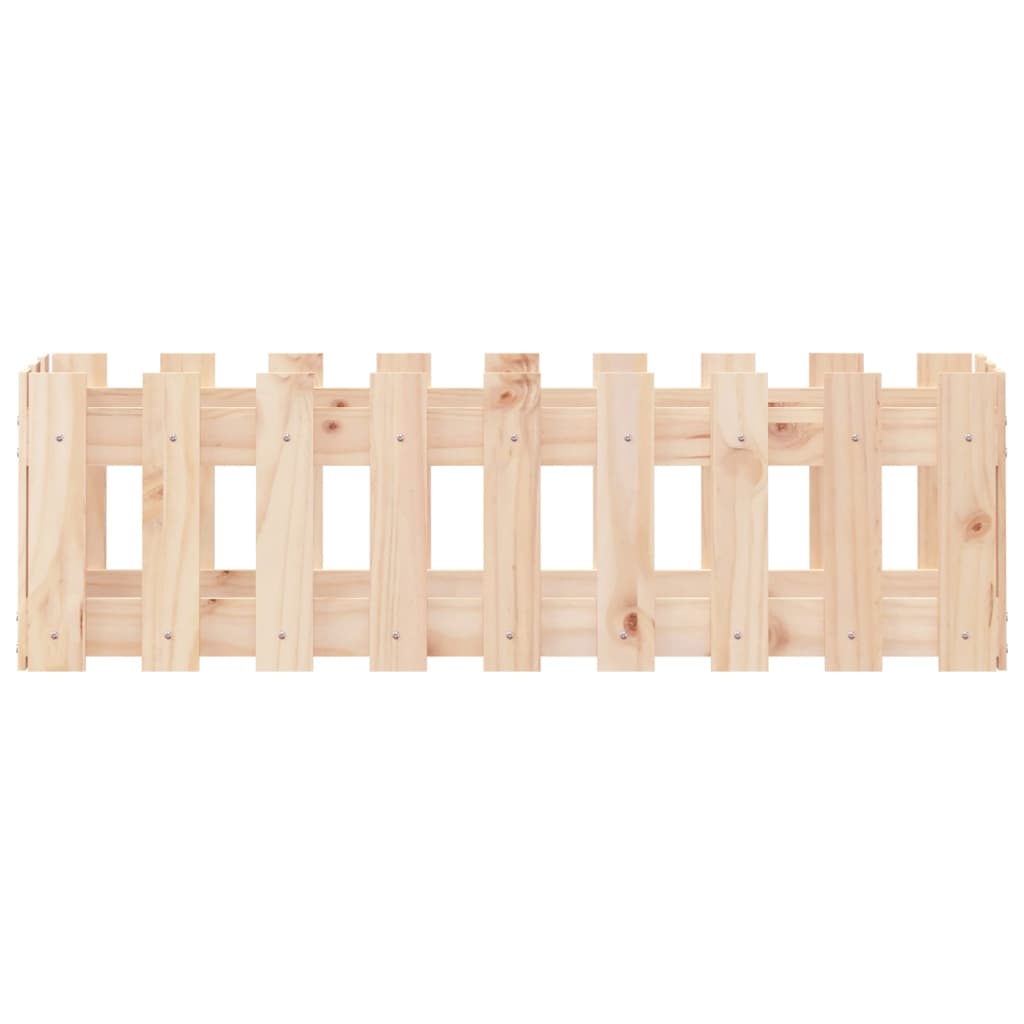 8720845434236_g_en_hd_3 vidaXL Garden Raised Bed with Fence Design 100x30x30 cm Solid Wood Pine - Image 5