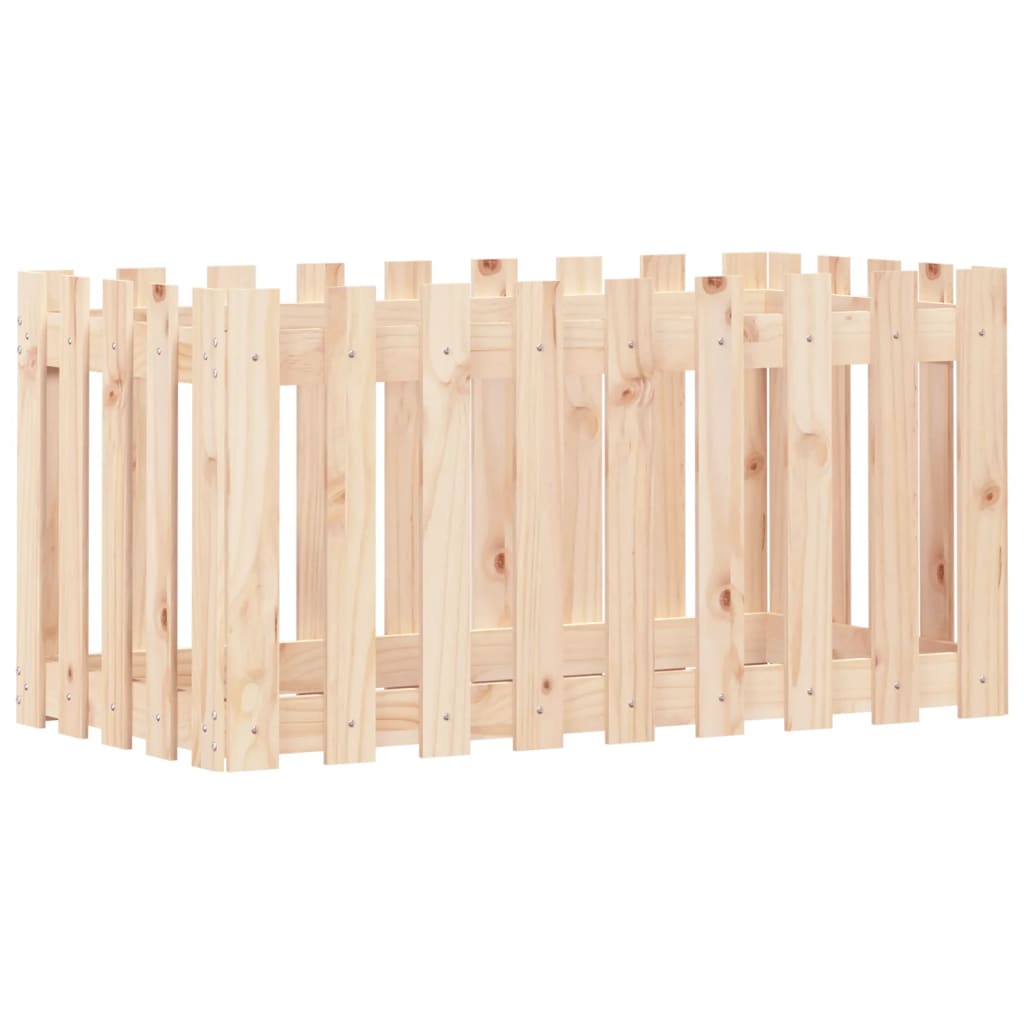 8720845434281_a_en_hd_1 vidaXL Garden Raised Bed with Fence Design 100x50x50 cm Solid Wood Pine - Image 2