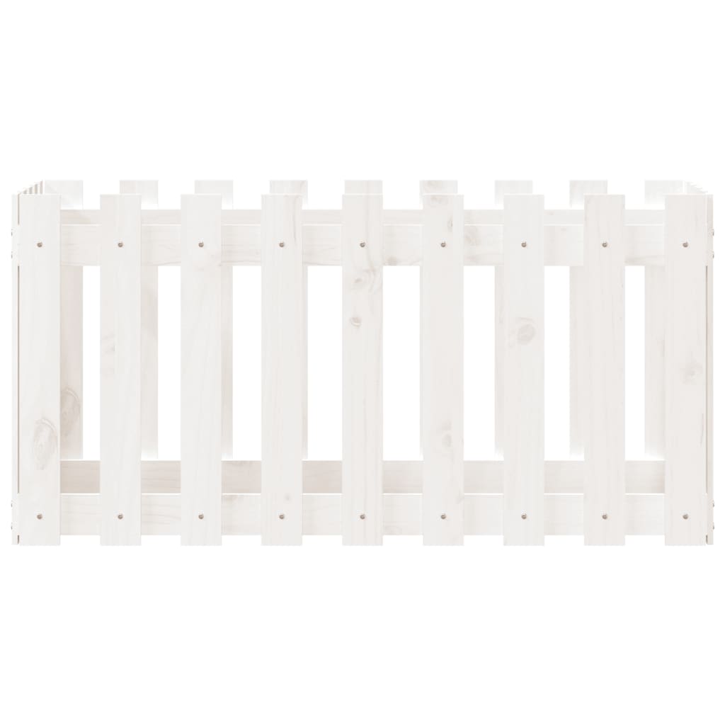 8720845434298_g_en_hd_3 vidaXL Garden Raised Bed with Fence Design White 100x50x50 cm Solid Wood Pine - Image 5