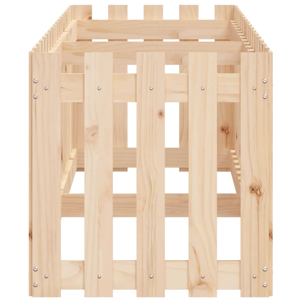 8720845434588_g_en_hd_4 vidaXL Garden Raised Bed with Fence Design 200x50x50 cm Solid Wood Pine - Image 6