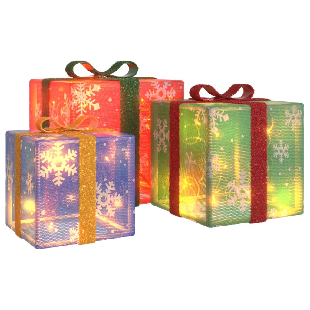 8720845435370_a_en_hd_1 vidaXL Lighted Christmas Boxes 3 pcs 64 LEDs Warm White - Image 2
