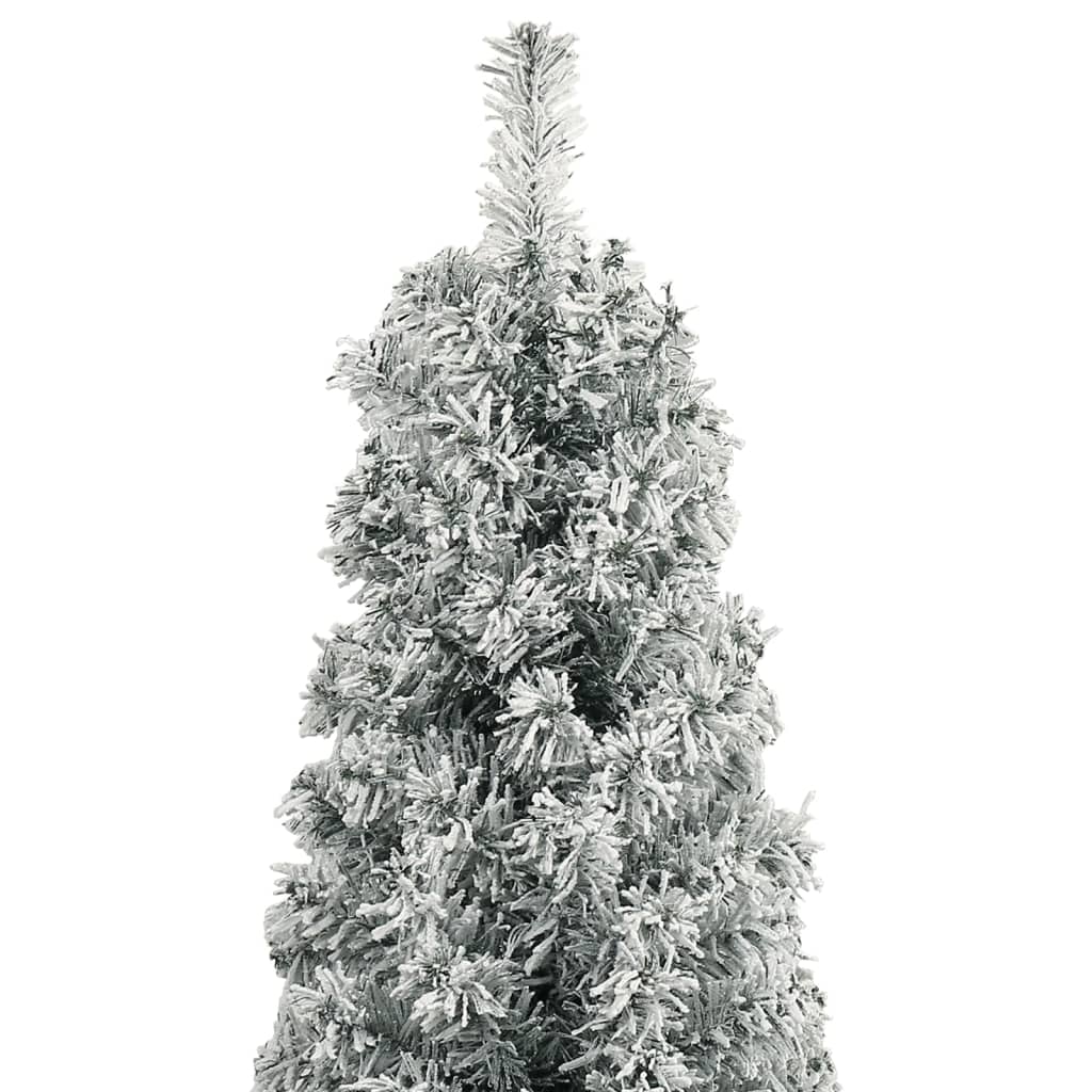 8720845443023_g_en_hd_2 vidaXL Slim Christmas Tree with Stand and Flocked Snow 270 cm PVC - Image 3