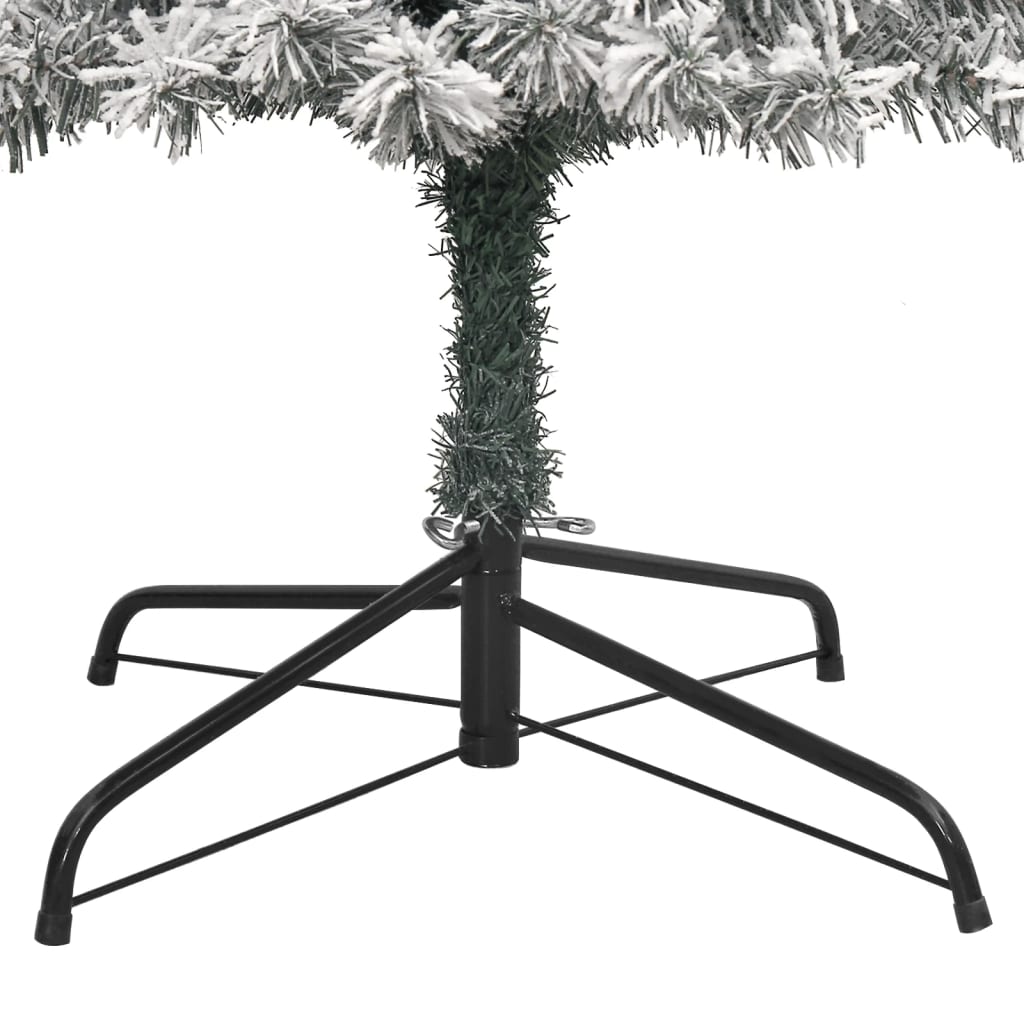 8720845443023_g_en_hd_4 vidaXL Slim Christmas Tree with Stand and Flocked Snow 270 cm PVC - Image 5