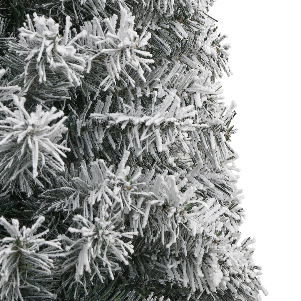 8720845443030_g_en_hd_3 vidaXL Slim Christmas Tree with Stand and Flocked Snow 300 cm PVC - Image 4