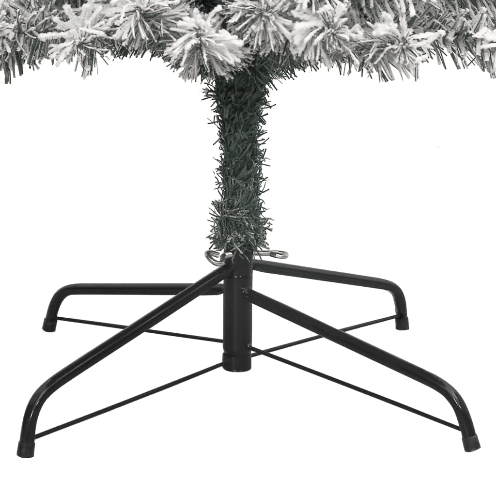8720845443030_g_en_hd_4 vidaXL Slim Christmas Tree with Stand and Flocked Snow 300 cm PVC - Image 5