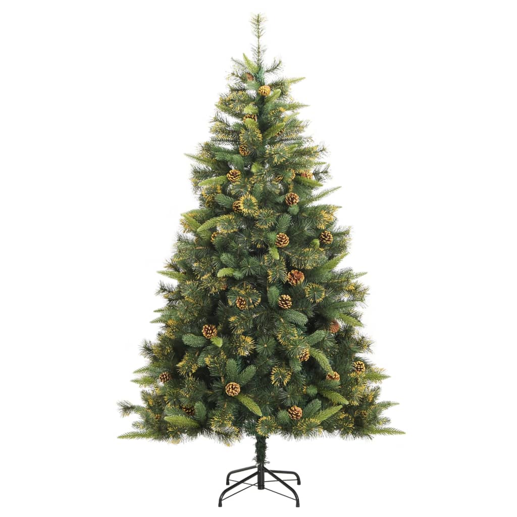 8720845443184_g_en_hd_1 vidaXL Artificial Hinged Christmas Tree with Cones 180 cm - Image 2