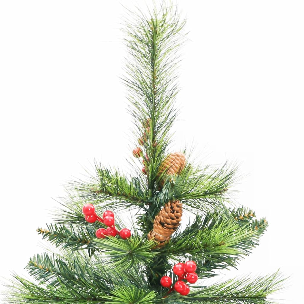 8720845443214_g_en_hd_3 vidaXL Artificial Hinged Christmas Tree with Cones and Berries 120 cm - Image 4