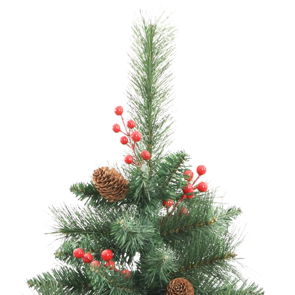 8720845443238_g_en_hd_3 vidaXL Artificial Hinged Christmas Tree with Cones and Berries 180 cm - Image 4