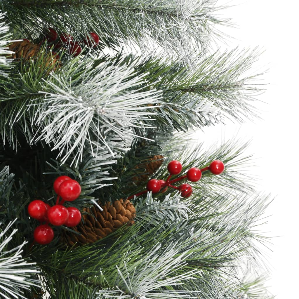 8720845443269_g_en_hd_4 vidaXL Artificial Hinged Christmas Tree with Cones and Berries 120 cm - Image 5