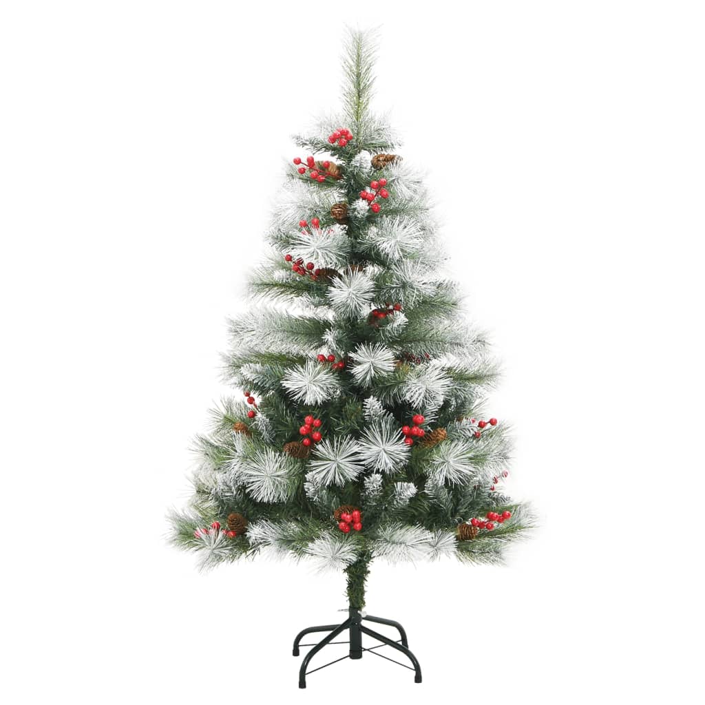 8720845443276_g_en_hd_1 vidaXL Artificial Hinged Christmas Tree with Cones and Berries 150 cm - Image 2