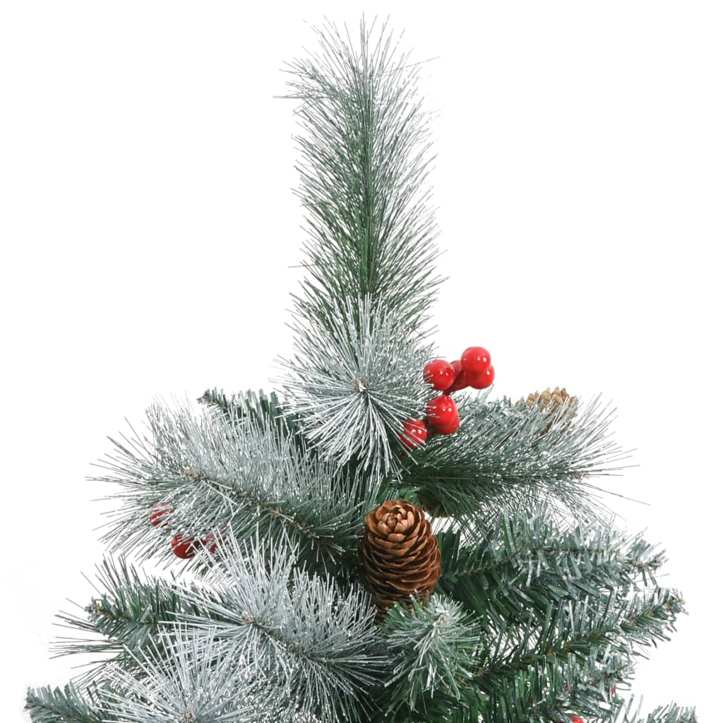 8720845443283_g_en_hd_3 vidaXL Artificial Hinged Christmas Tree with Cones and Berries 180 cm - Image 4