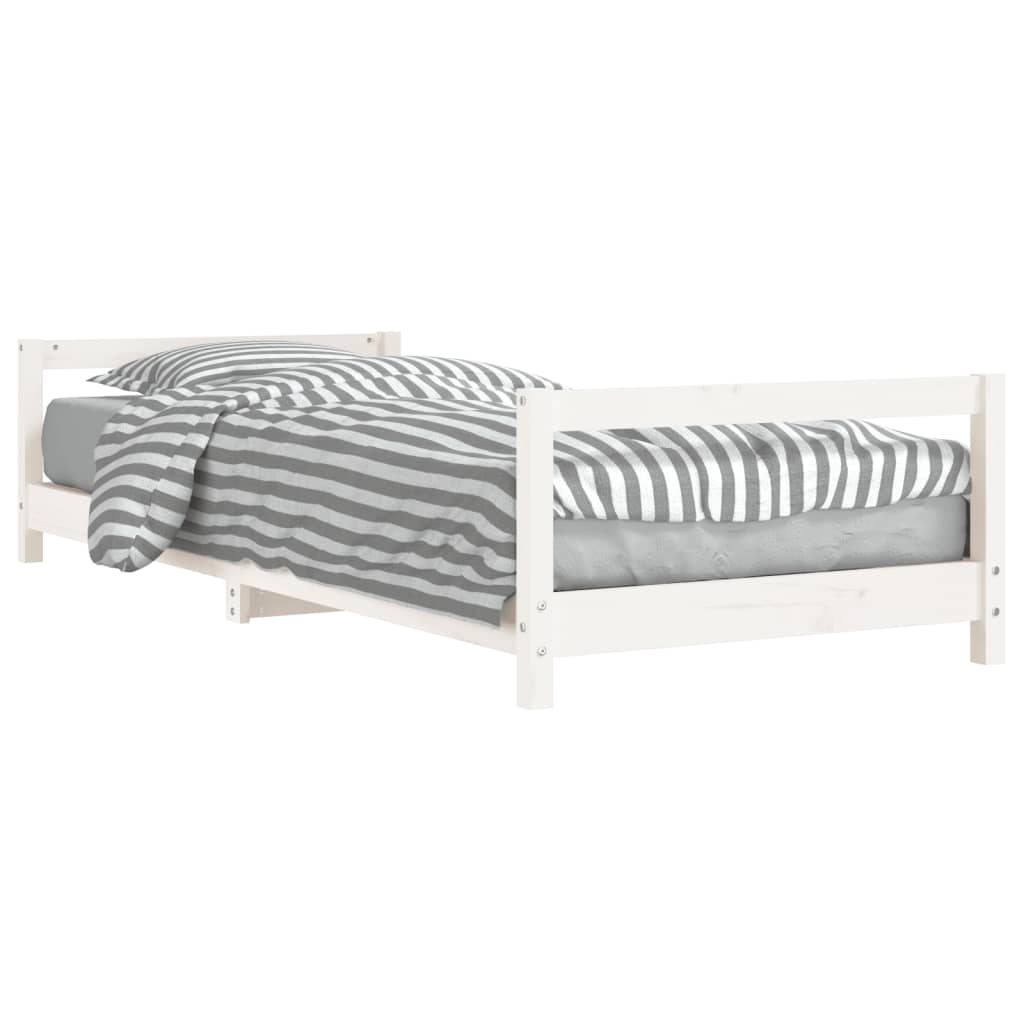 8720845444242_a_en_hd_1 vidaXL Kids Bed Frame White 90x190 cm Solid Wood Pine - Image 2
