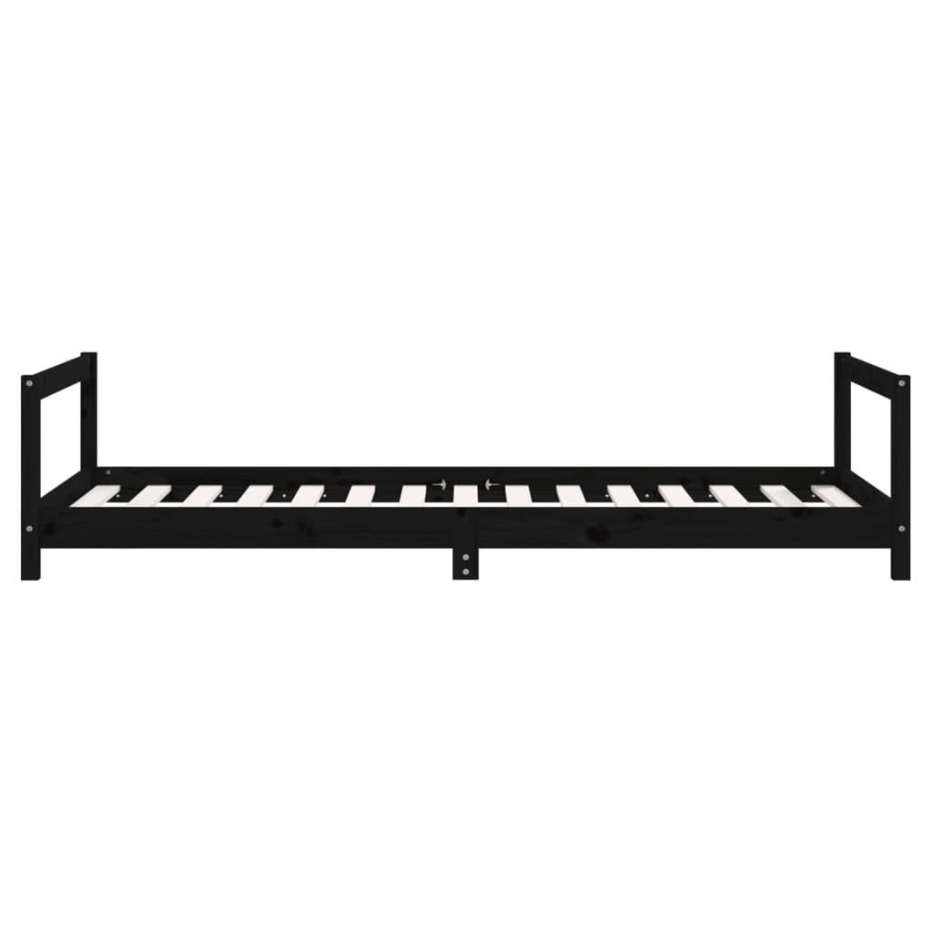 8720845444259_g_en_hd_3 vidaXL Kids Bed Frame Black 90x190 cm Solid Wood Pine - Image 5