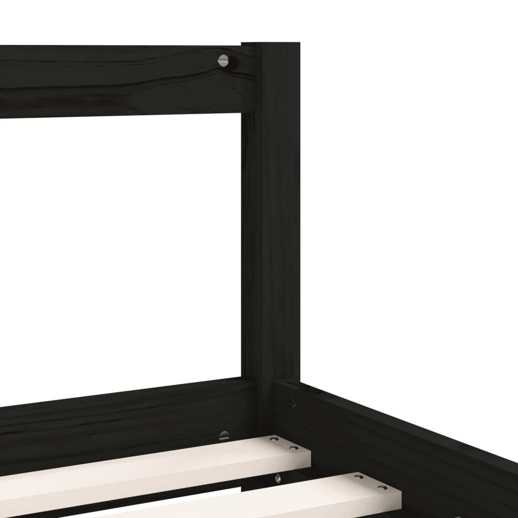 8720845444259_g_en_hd_5 vidaXL Kids Bed Frame Black 90x190 cm Solid Wood Pine - Image 7