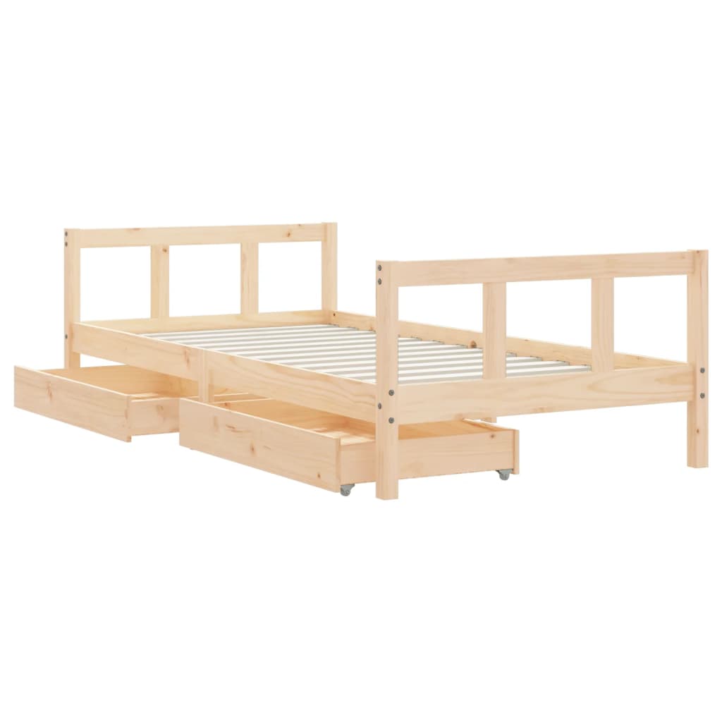8720845444389_g_en_hd_2 vidaXL Kids Bed Frame with Drawers 90x190 cm Solid Wood Pine - Image 4