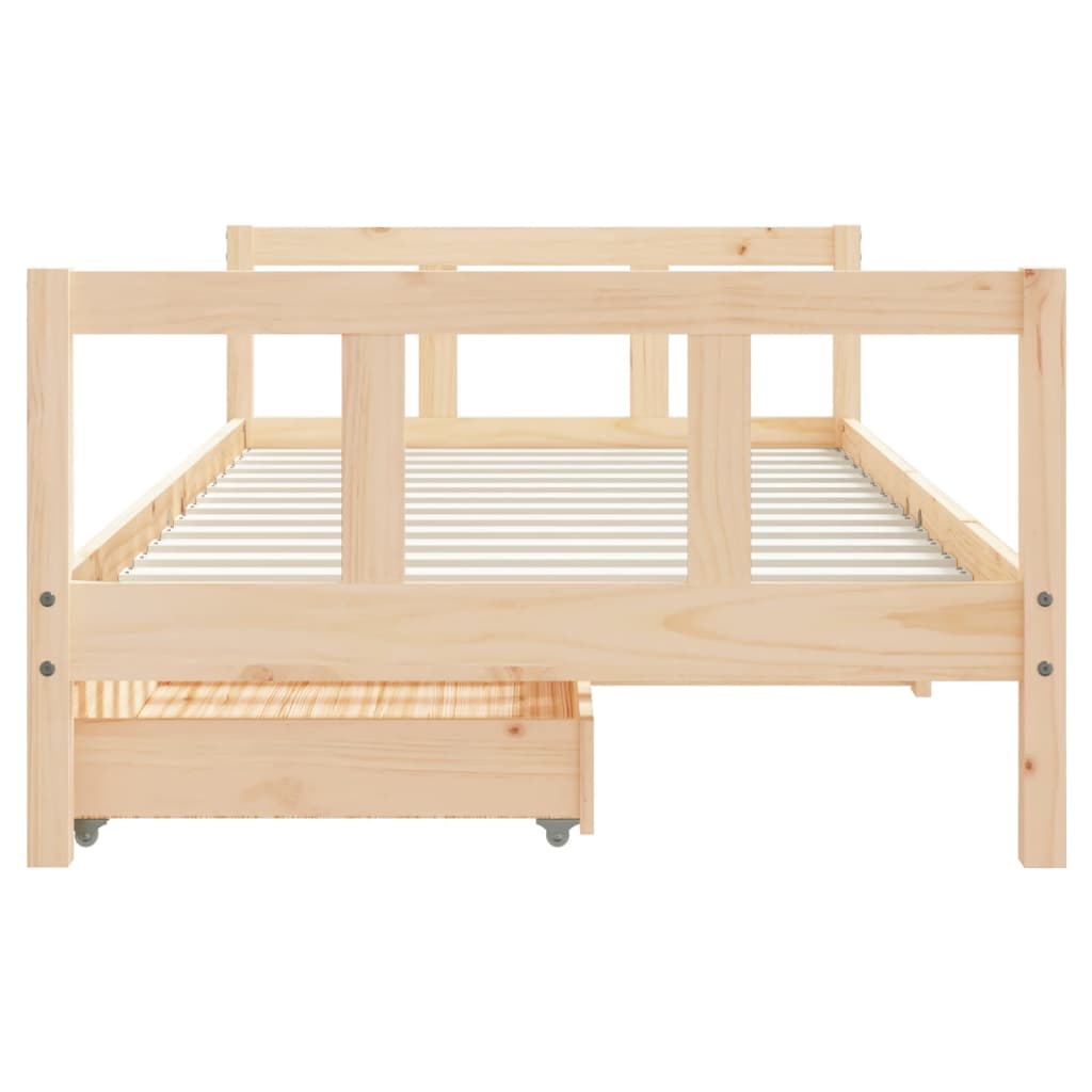 8720845444389_g_en_hd_3 vidaXL Kids Bed Frame with Drawers 90x190 cm Solid Wood Pine - Image 5