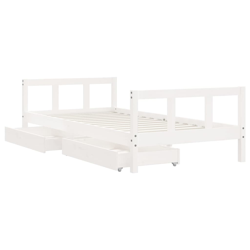8720845444396_g_en_hd_2 vidaXL Kids Bed Frame with Drawers White 90x190 cm Solid Wood Pine - Image 4