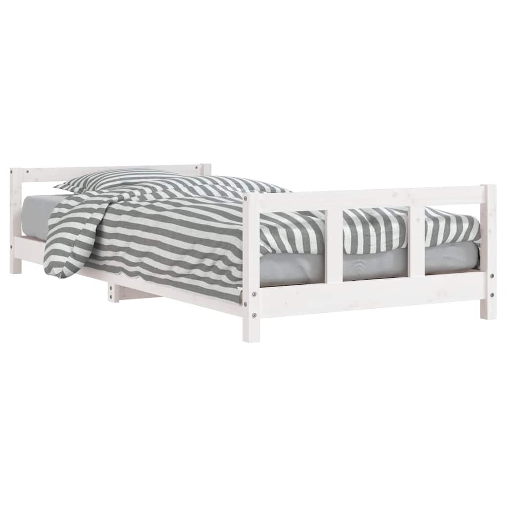 8720845444549_a_en_hd_1 vidaXL Kids Bed Frame White 90x190 cm Solid Wood Pine - Image 2