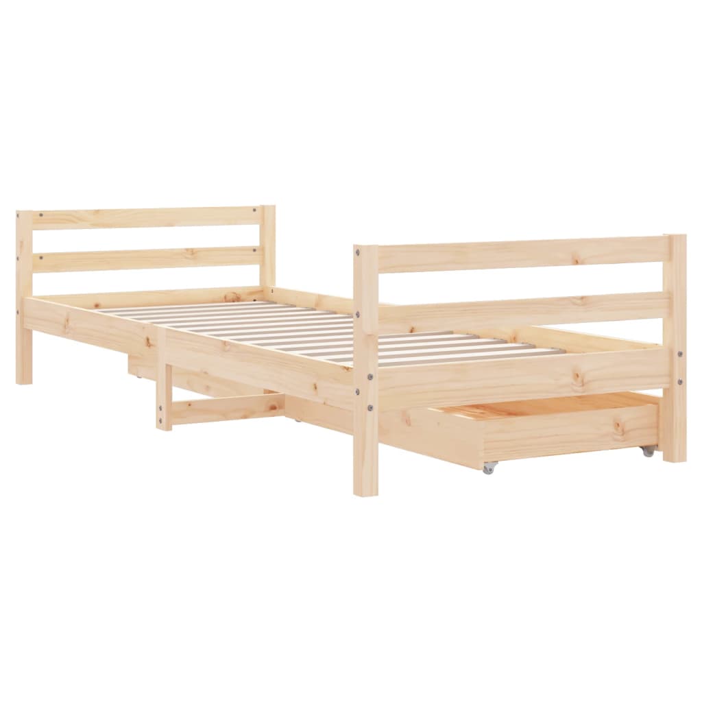 8720845444686_g_en_hd_5 vidaXL Kids Bed Frame with Drawers 90x190 cm Solid Wood Pine - Image 7