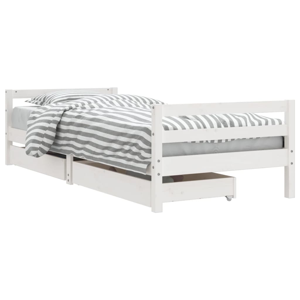 8720845444693_a_en_hd_1 vidaXL Kids Bed Frame with Drawers White 90x190 cm Solid Wood Pine - Image 2