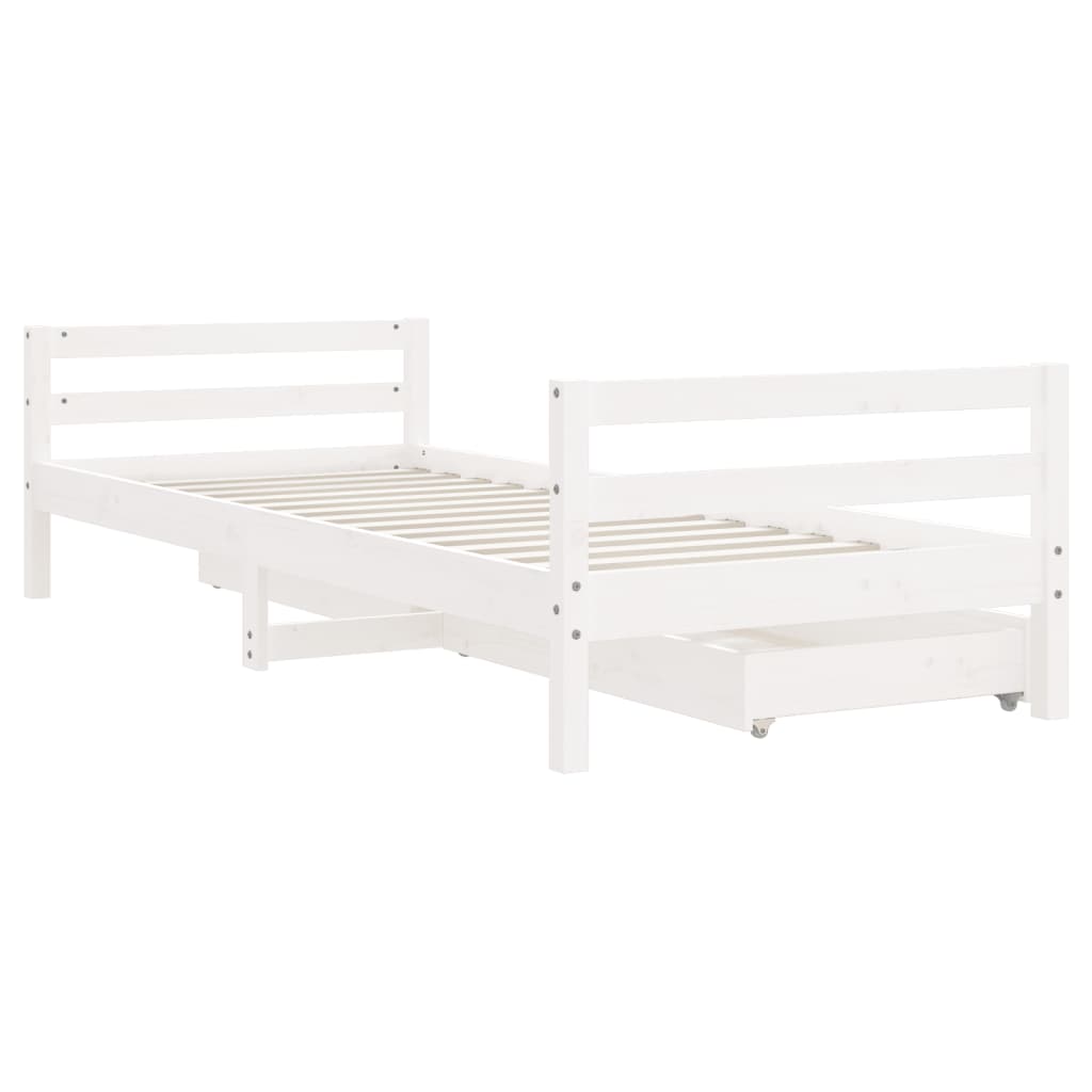 8720845444693_g_en_hd_5 vidaXL Kids Bed Frame with Drawers White 90x190 cm Solid Wood Pine - Image 7