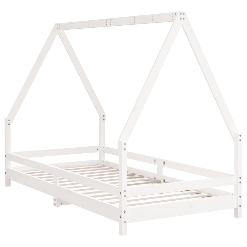 8720845445140_g_en_hd_1 vidaXL Kids Bed Frame White 90x190 cm Solid Wood Pine - Image 3
