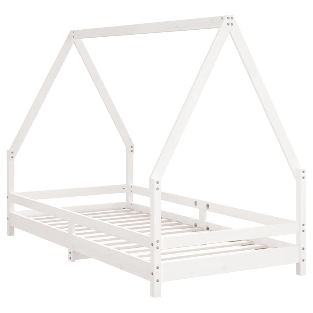 8720845445140_g_en_hd_4 vidaXL Kids Bed Frame White 90x190 cm Solid Wood Pine - Image 6