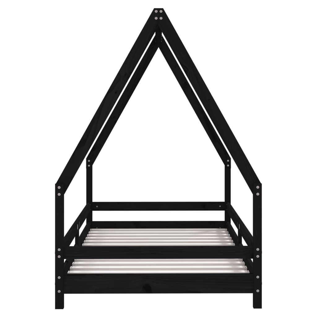 8720845445157_g_en_hd_2 vidaXL Kids Bed Frame Black 90x190 cm Solid Wood Pine - Image 4