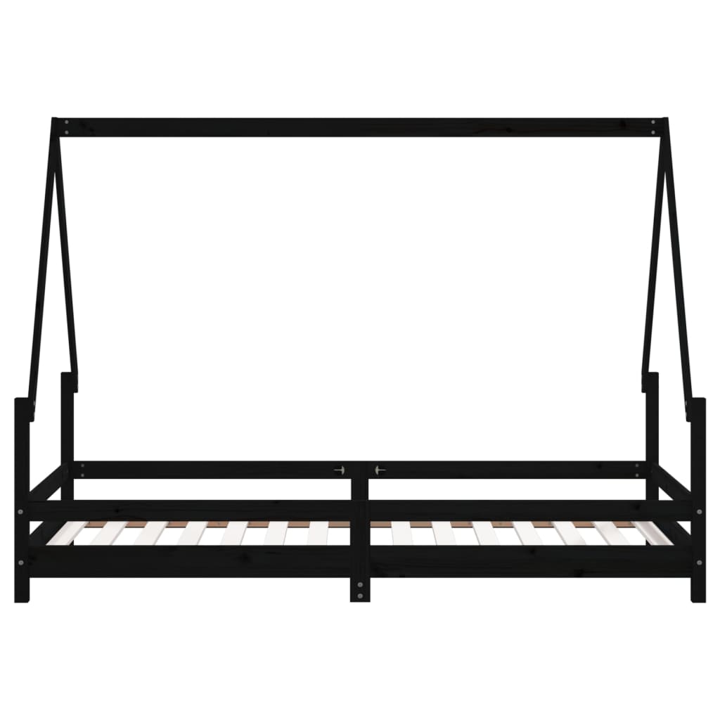 8720845445157_g_en_hd_3 vidaXL Kids Bed Frame Black 90x190 cm Solid Wood Pine - Image 5