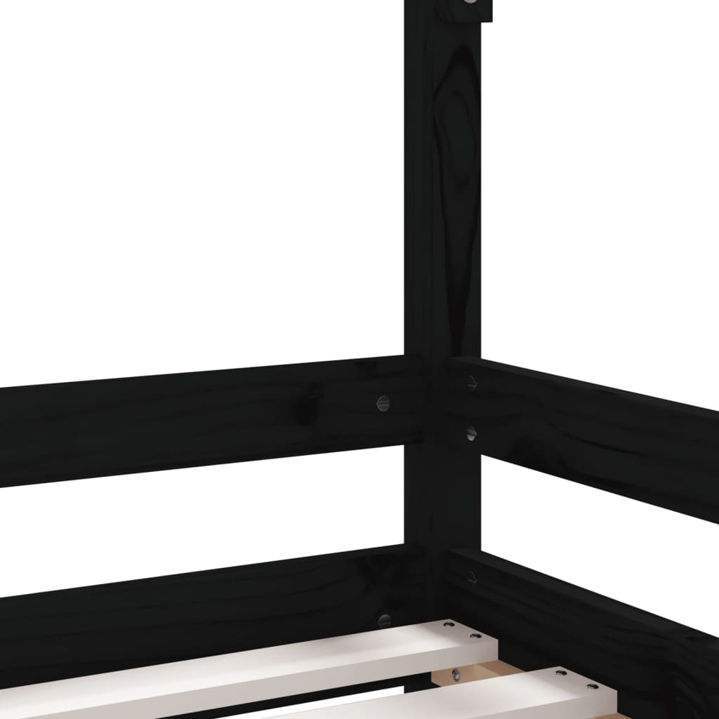 8720845445157_g_en_hd_5 vidaXL Kids Bed Frame Black 90x190 cm Solid Wood Pine - Image 7