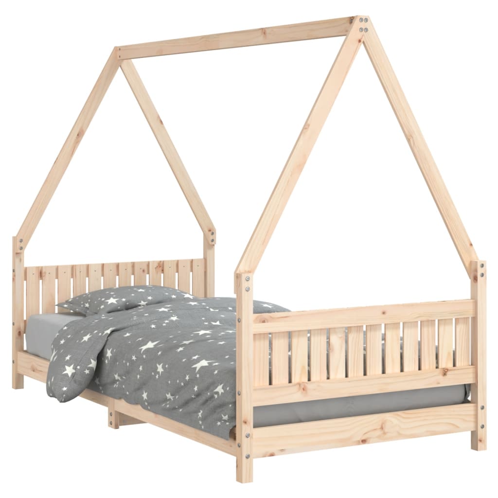8720845445287_a_en_hd_1 vidaXL Kids Bed Frame 90x190 cm Solid Wood Pine - Image 2