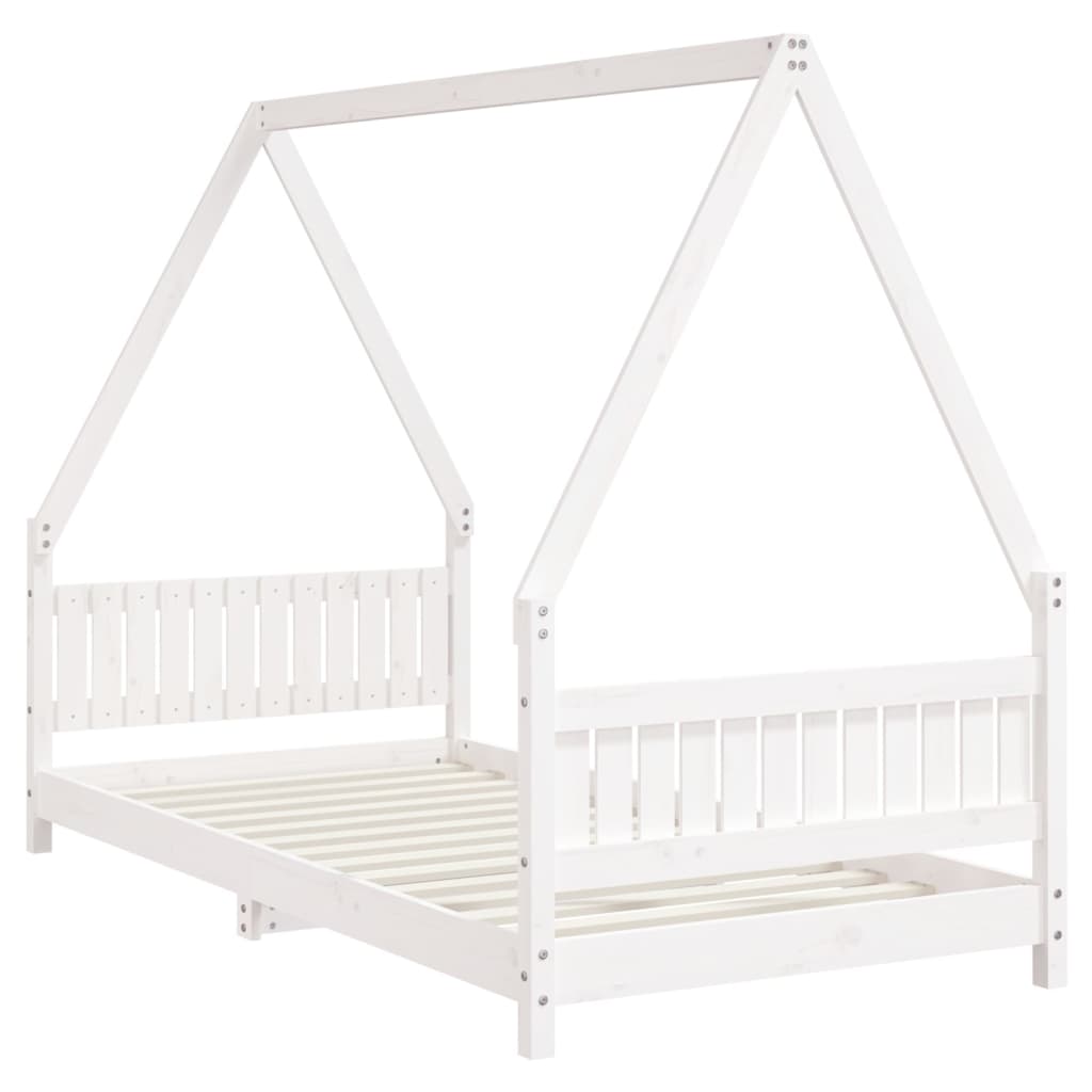 8720845445294_g_en_hd_1 vidaXL Kids Bed Frame White 90x190 cm Solid Wood Pine - Image 3