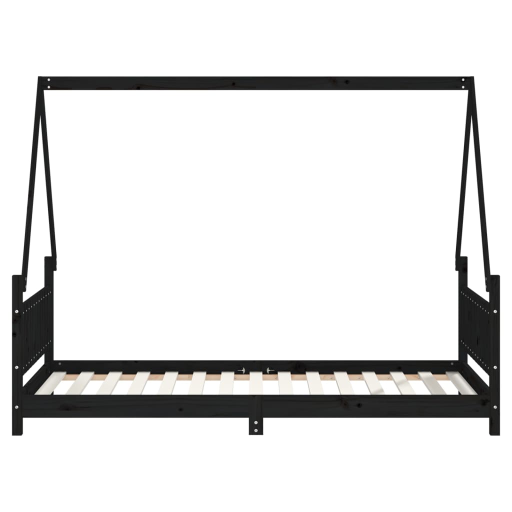 8720845445300_g_en_hd_2 vidaXL Kids Bed Frame Black 90x190 cm Solid Wood Pine - Image 4