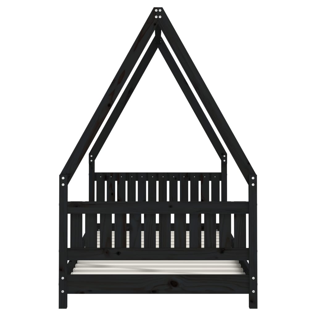 8720845445300_g_en_hd_3 vidaXL Kids Bed Frame Black 90x190 cm Solid Wood Pine - Image 5