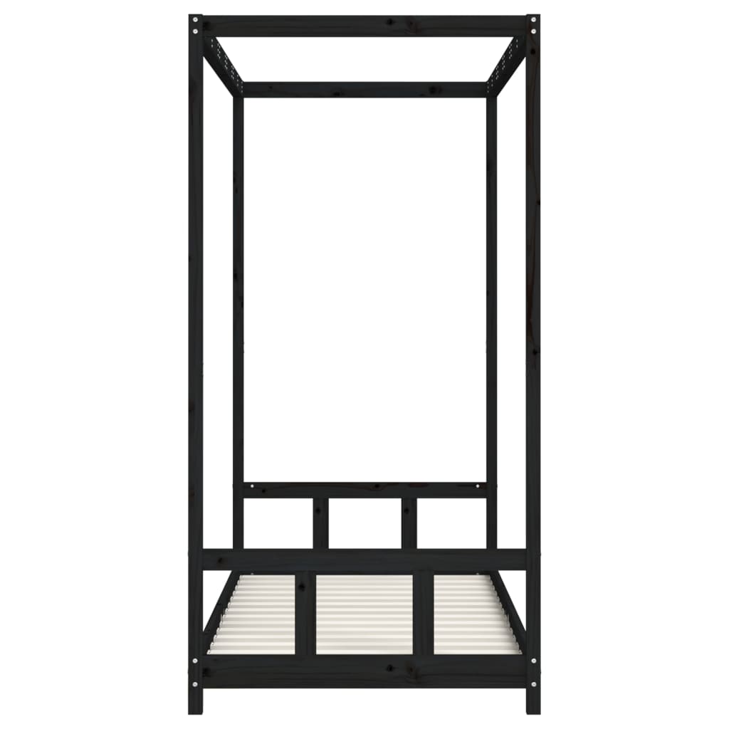 8720845445393_g_en_hd_3 vidaXL Kids Bed Frame Black 90x190 cm Solid Wood Pine - Image 5