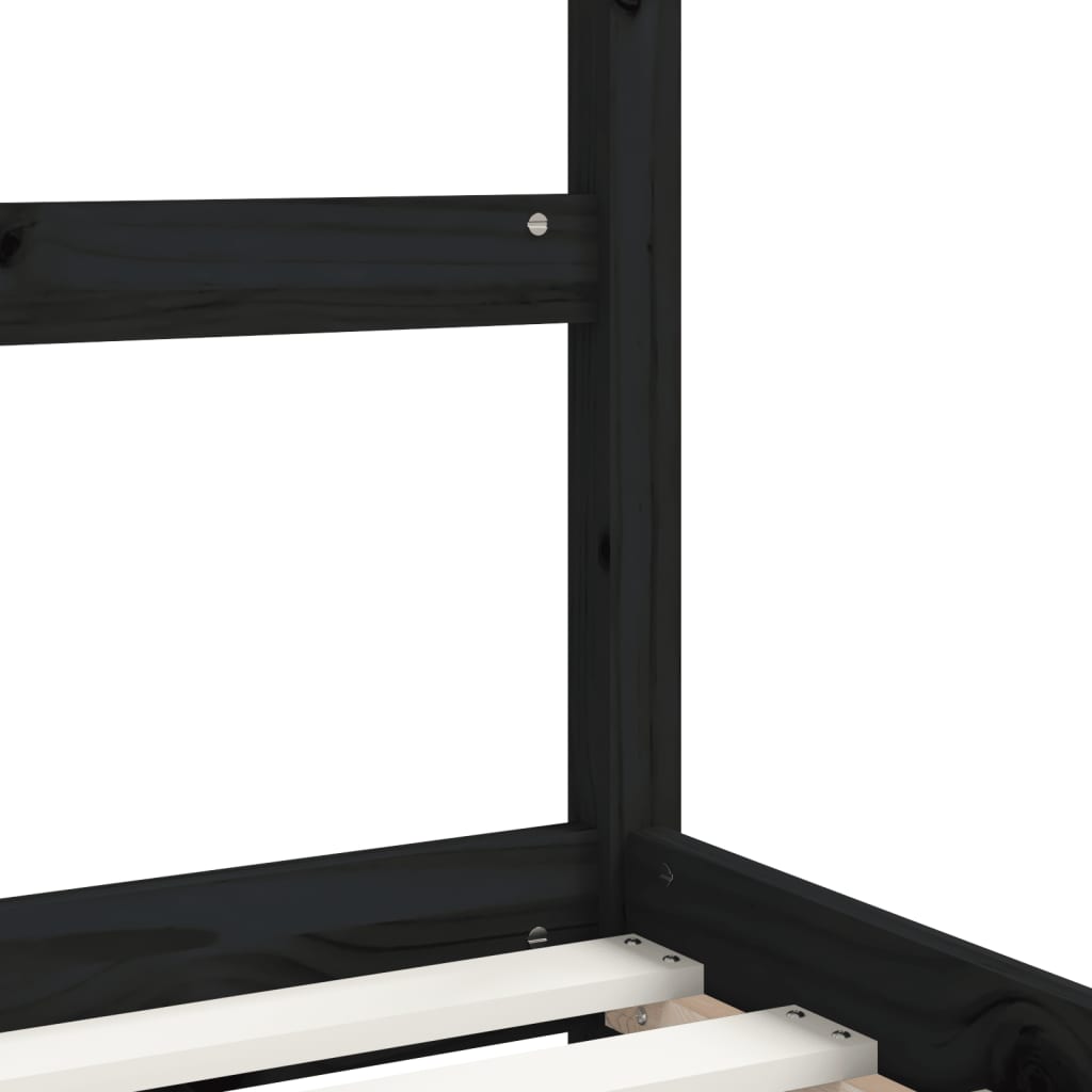 8720845445393_g_en_hd_5 vidaXL Kids Bed Frame Black 90x190 cm Solid Wood Pine - Image 7